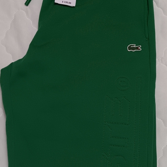Lacoste Unisex Fleece Sweatsuit Green-Size(Medium)-NWT- $325 - Picture 13 of 13